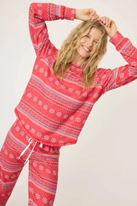 PJ Top/Jogger Snowflake Kisses