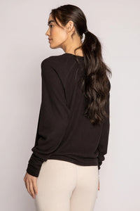 Top Long Sleeve Textured Essential-Tees & Tanks - Basic-PJ Salvage-Cloud Nine Pajamas