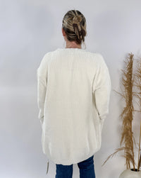 V-Neck Cardigan w/ Pockets & Button Closure-COZYLUXE-Cloud Nine Pajamas