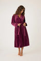 Robe Long Velvet-Robes-PJ Salvage-BORDEAUX-XS-Cloud Nine Pajamas