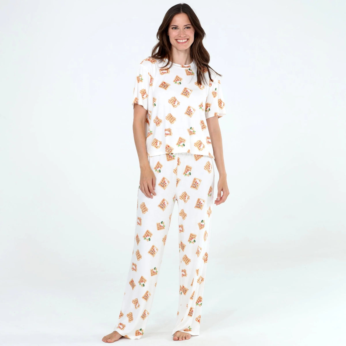 honeydew pajamas waffle print pj set