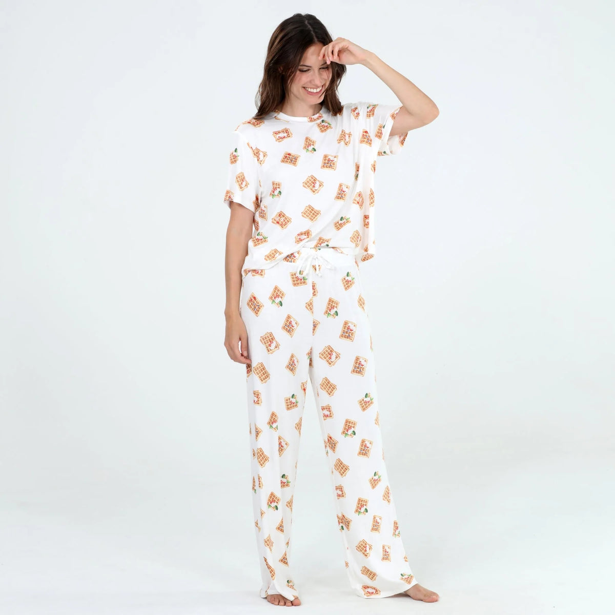 honeydew pajamas waffle print pj set