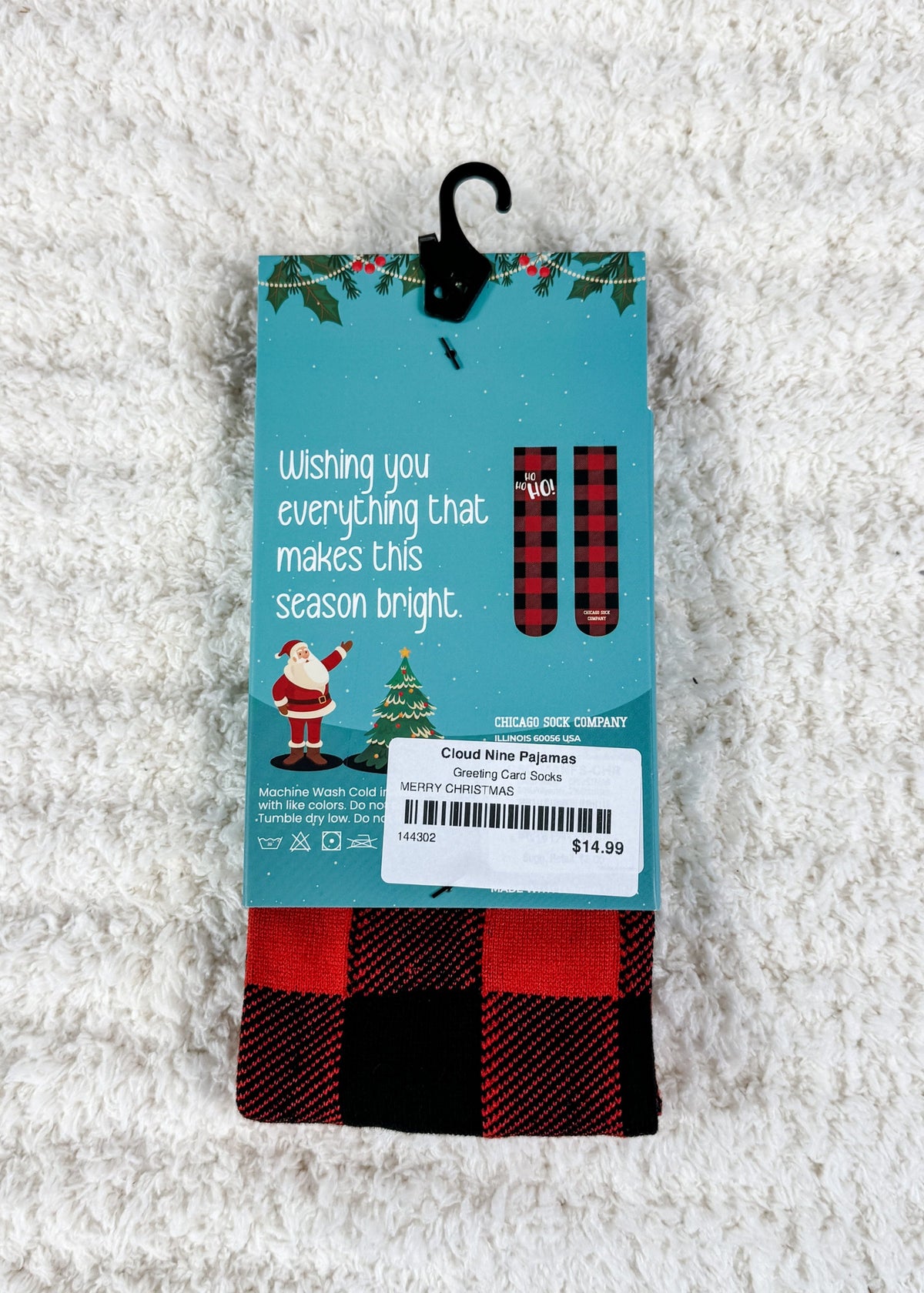 greeting card socks printed