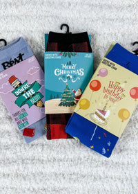 greeting card socks printed 