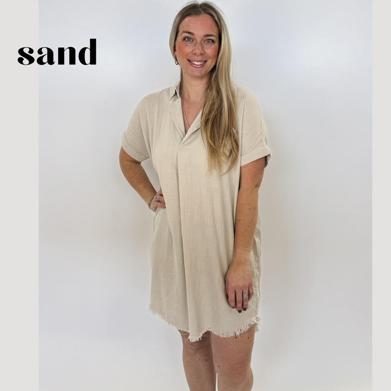 Linen Dress Shirt | SUMMER DRESS