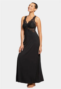 Belle Époque Lace T-Back Gown black fleurt