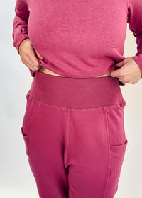 Lounge Set Raglan Top/Jogger Magenta scarlette ellie