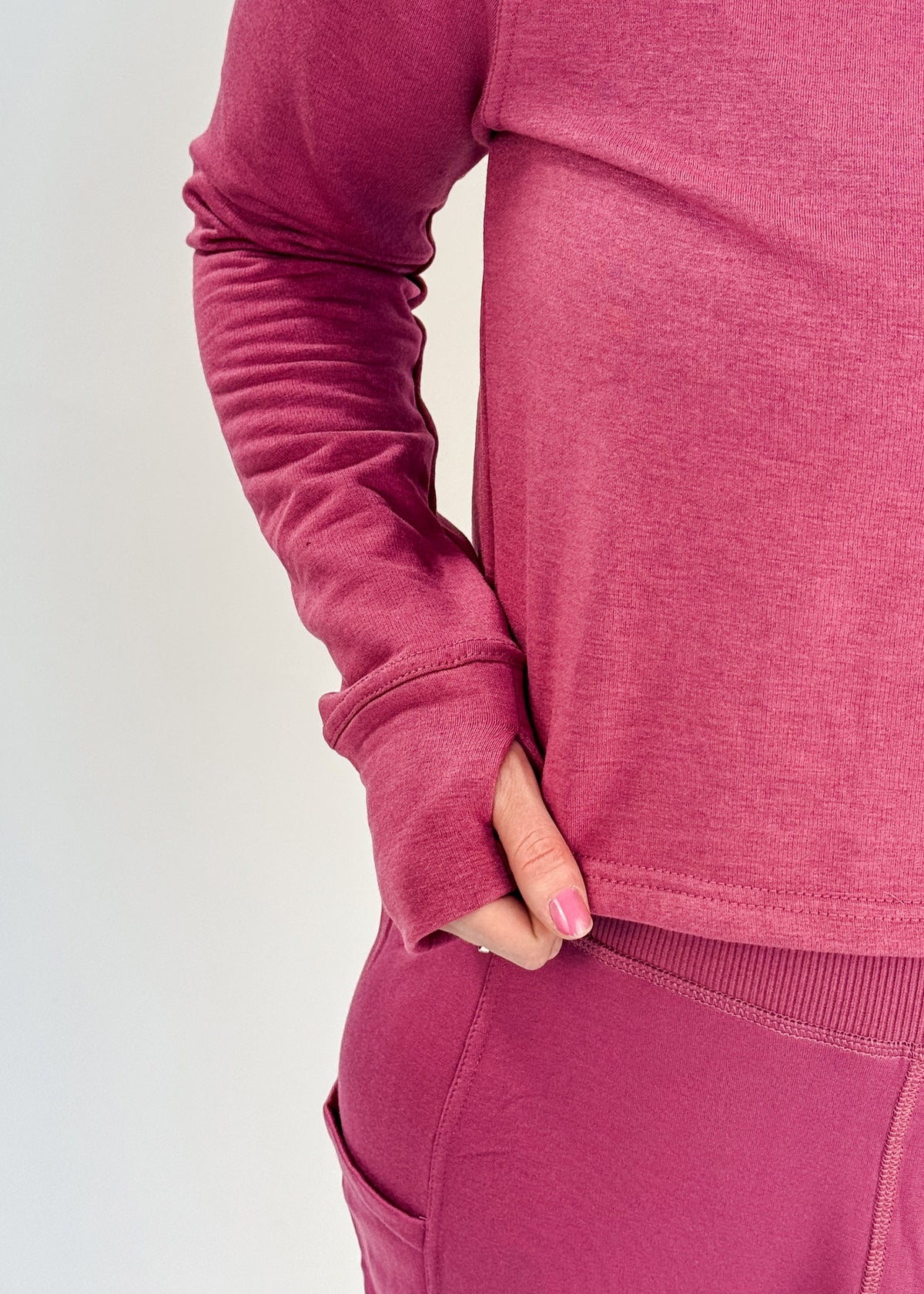 Lounge Set Raglan Top/Jogger Magenta scarlette ellie