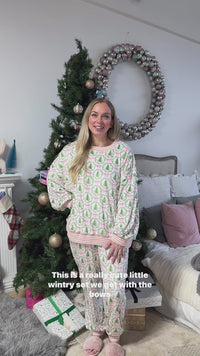 PJ Top/Jogger Christmas Tree & Bows