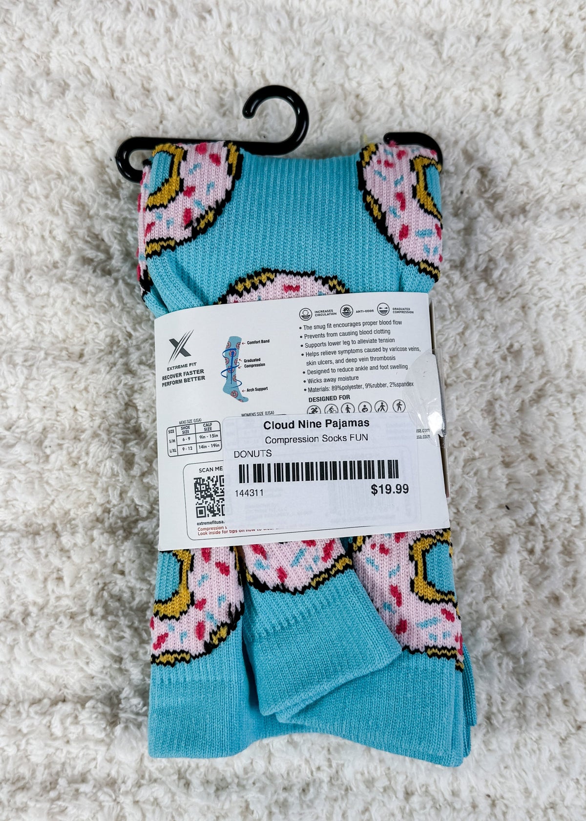 printed fun compression socks