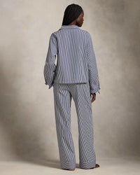 POLO RALPH LAUREN Long Sleeve STRIPED Poplin PJ Set