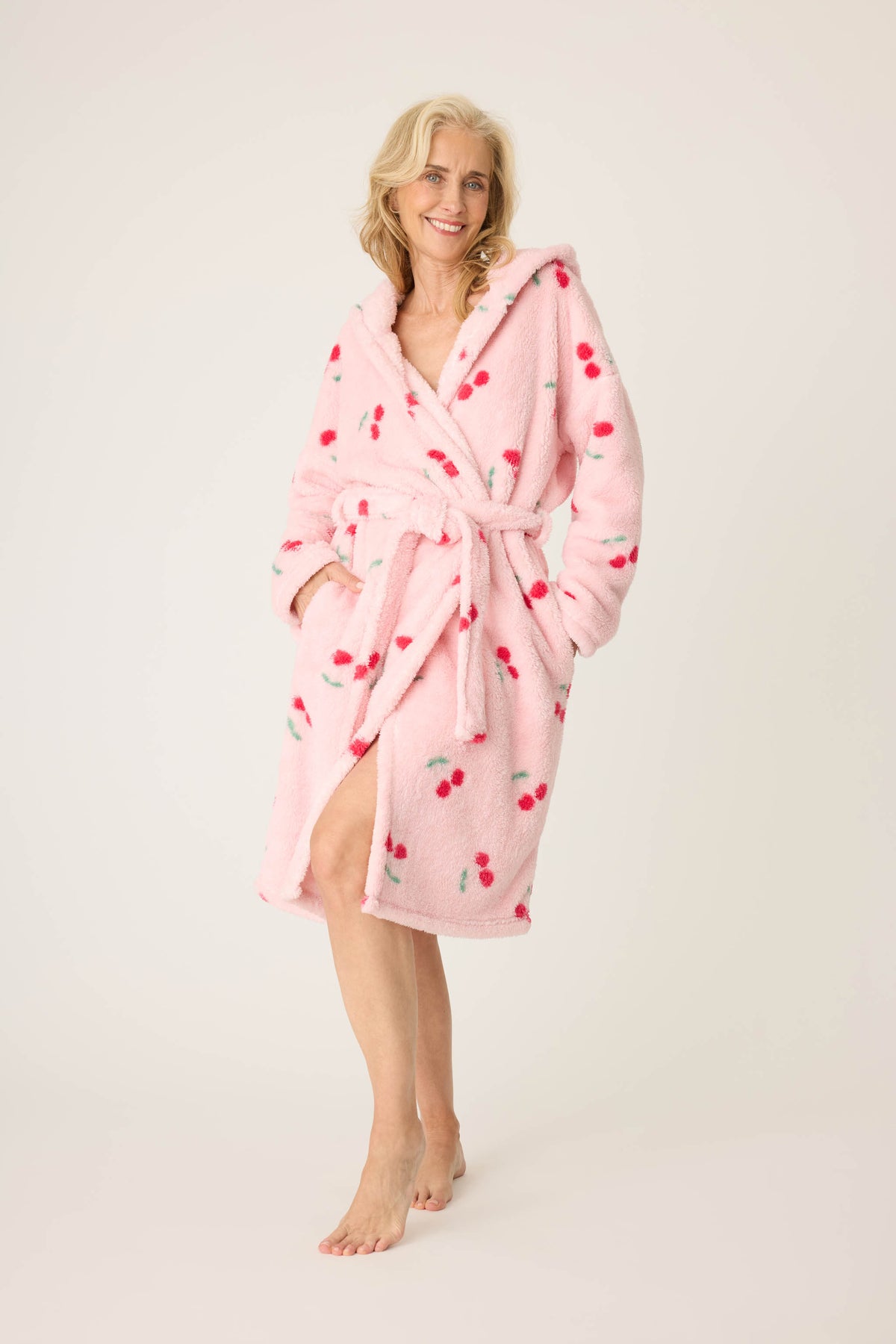 Robe Plush Cherries