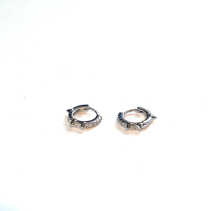 Smaller Spike Hoop Earrrings