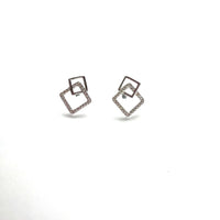 Sparkle Square Shape Earrings