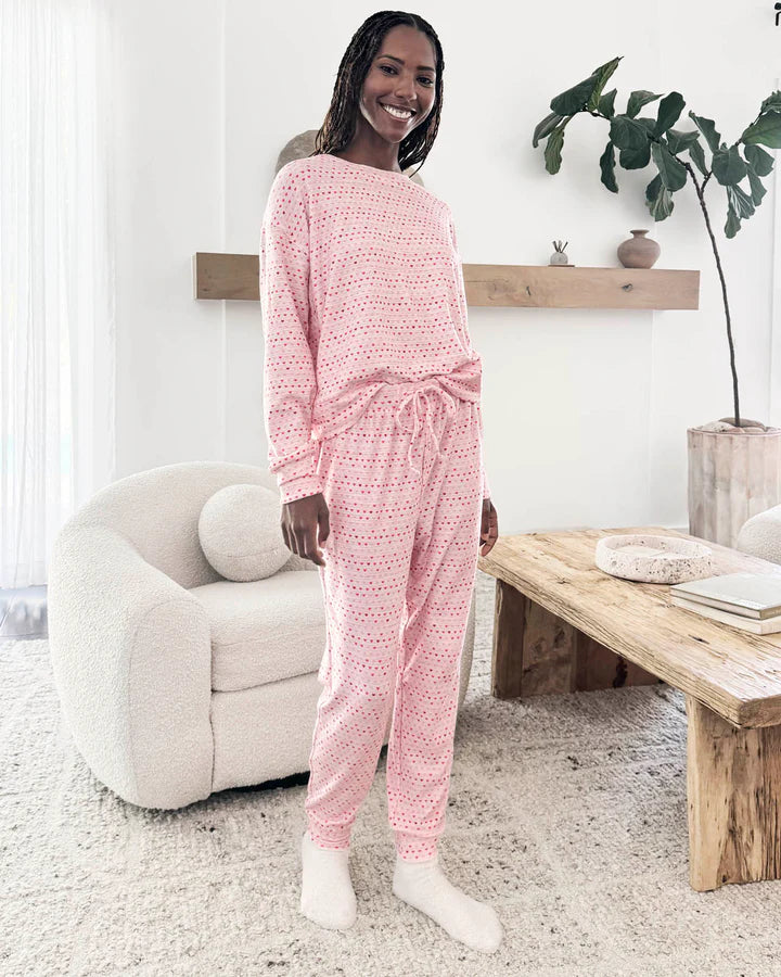 PJ Top/Jogger Waffle – Cloud Nine Pajamas