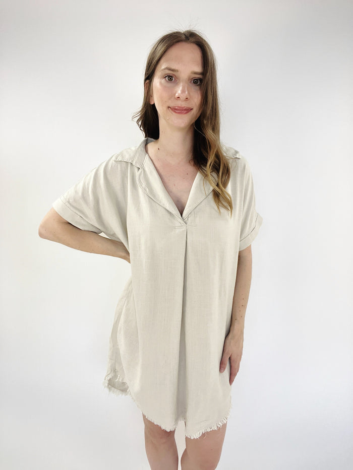 Linen Dress Shirt | SUMMER DRESS