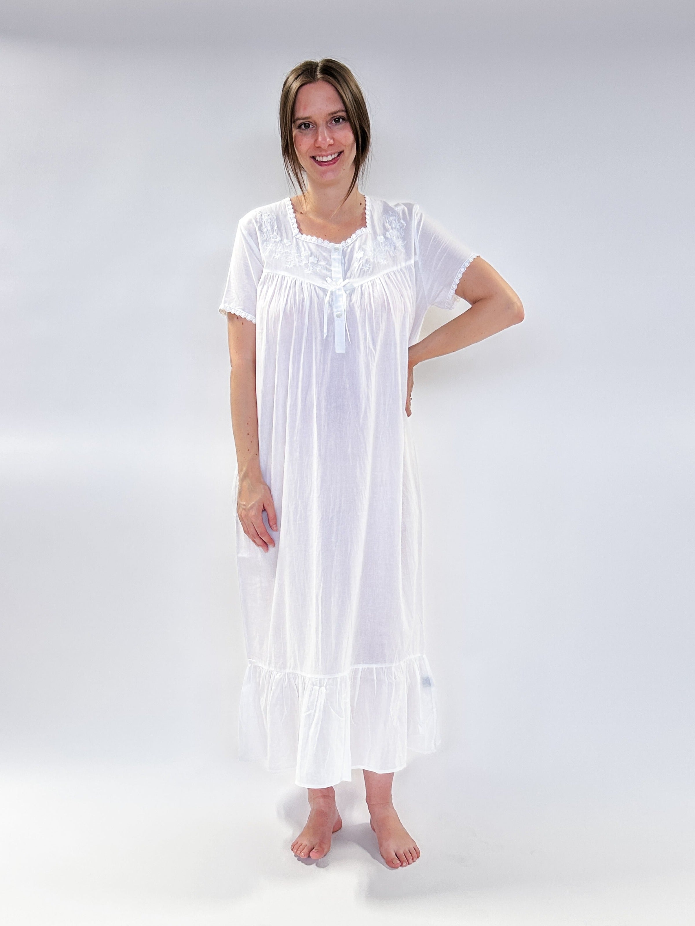 100% Cotton Full Length Nightgown, Papa