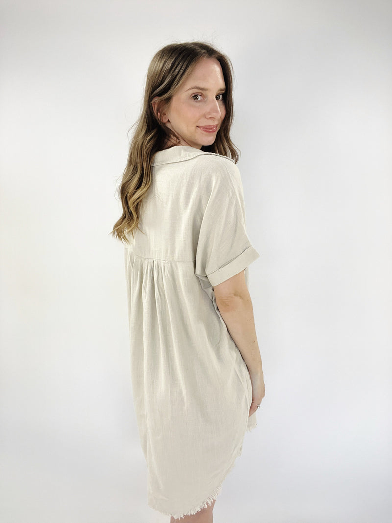 Linen Dress Shirt | SUMMER DRESS